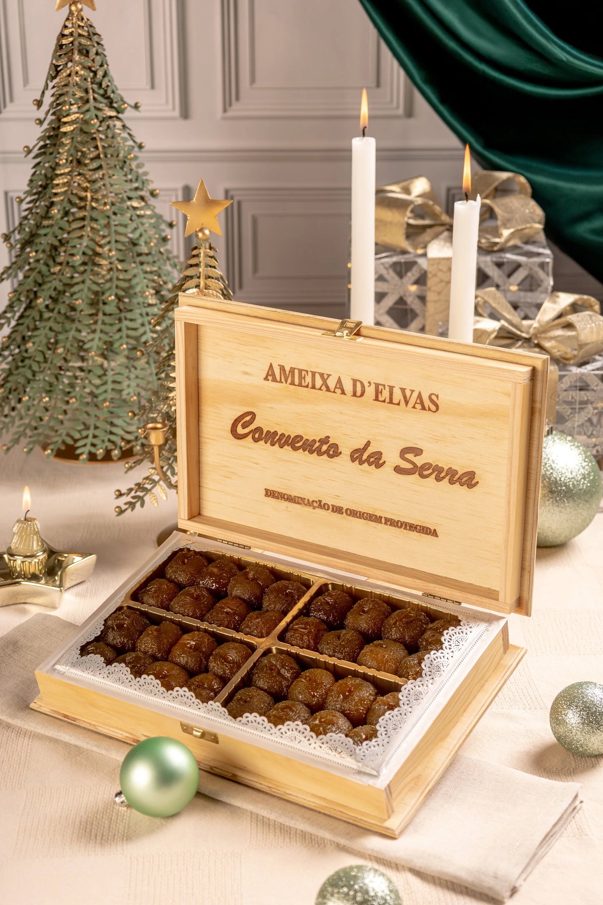 1kg Ameixa Elvas  caixa madeira