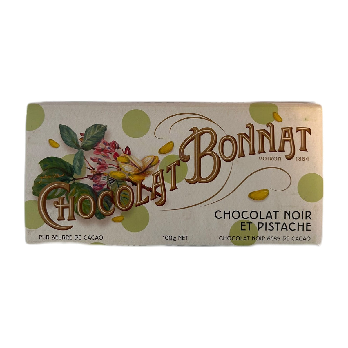 Bonnat Dark Chocolate with Pistachios