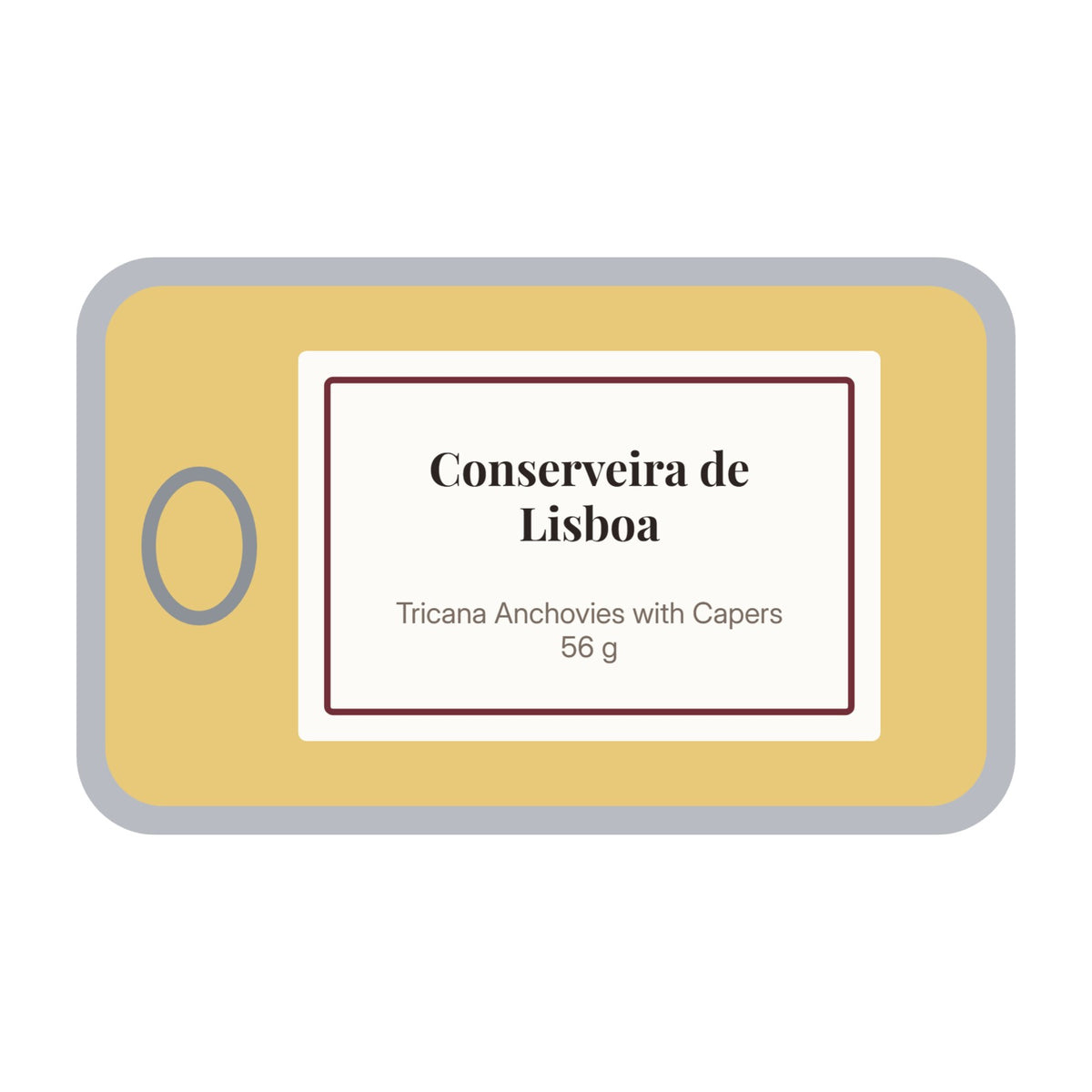 Conserveira de Lisboa Tricana Anchovies with Capers 56 g