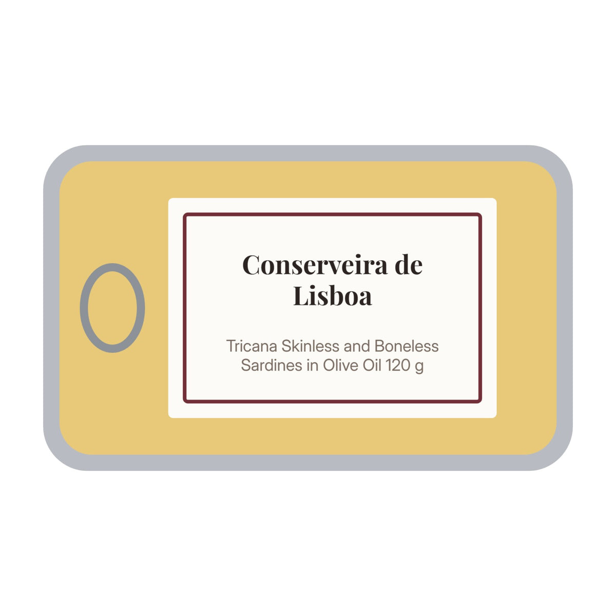 Conserveira de Lisboa Tricana Skinless and Boneless Sardines in Olive Oil 120 g