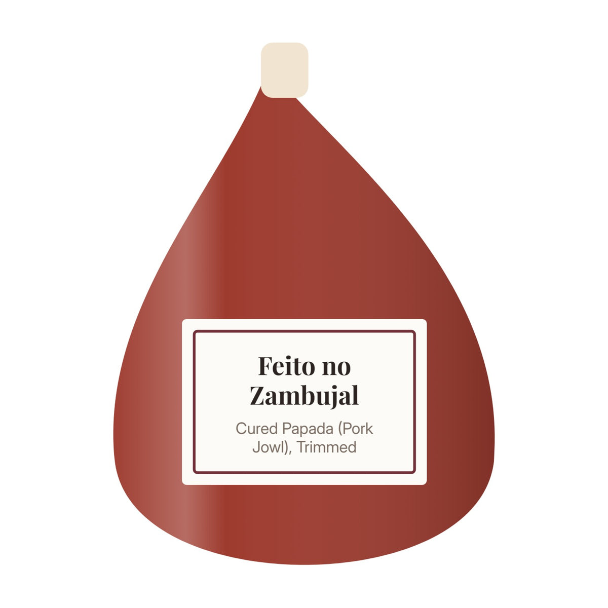 Feito no Zambujal Cured Papada (Pork Jowl), Trimmed