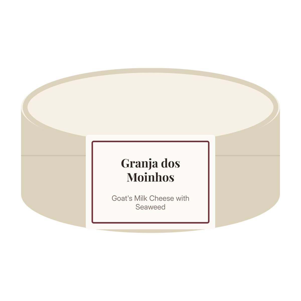 Granja dos Moinhos Goat's Milk Cheese with Seaweed