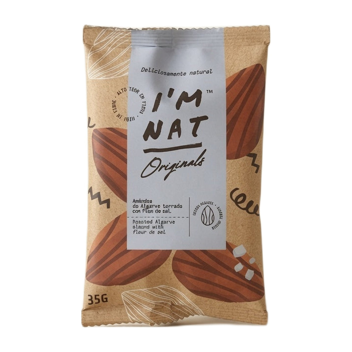 I'm Nat Salted Almonds 35 g