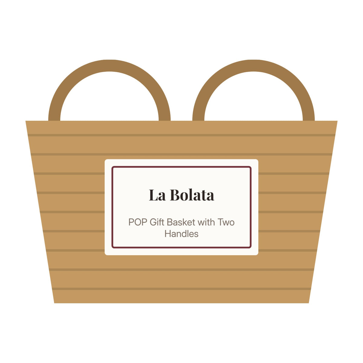 POP Gift Basket with Two Handles