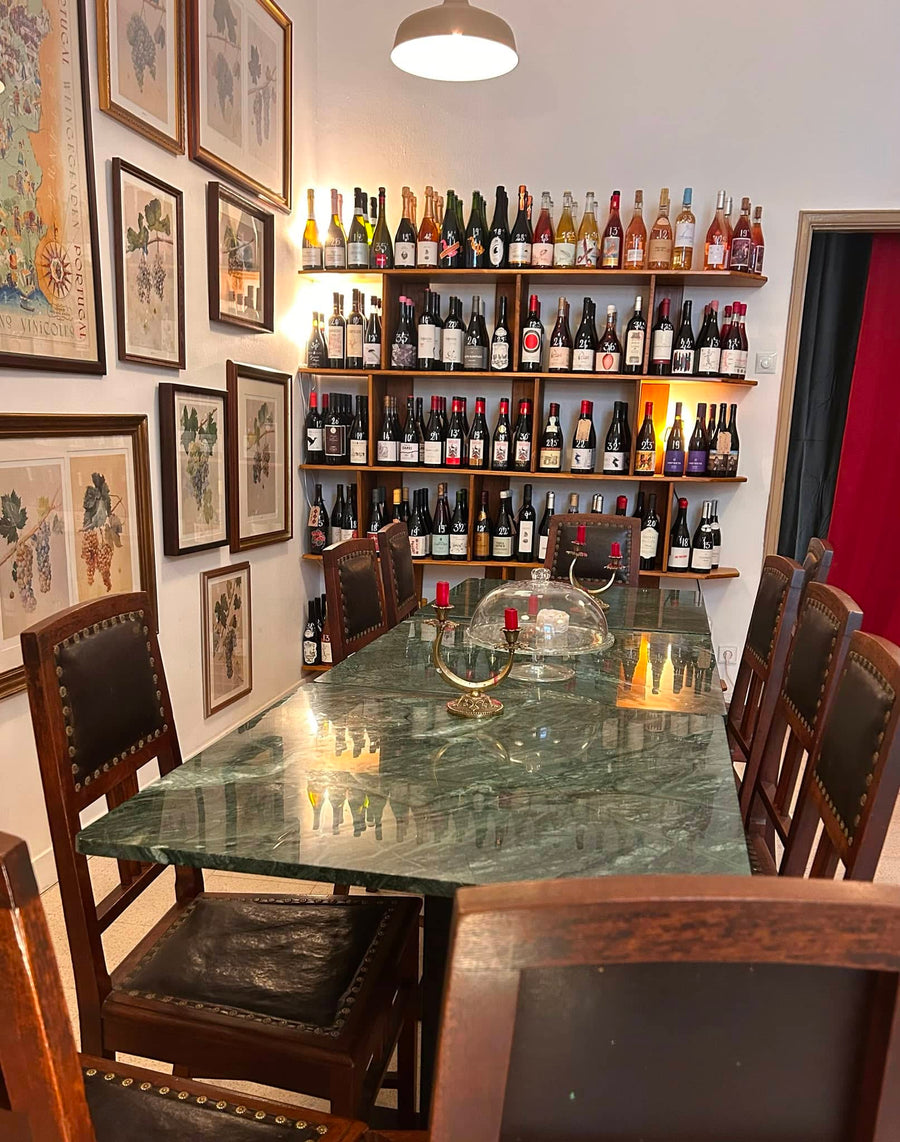 Private wine tasting room for events at POP in Graça, Lisbon