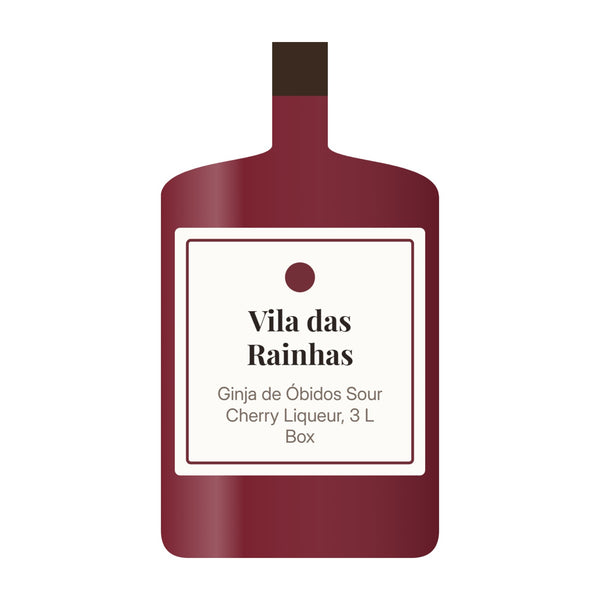 Vila das Rainhas Ginja de Óbidos Sour Cherry Liqueur, 3 L Box